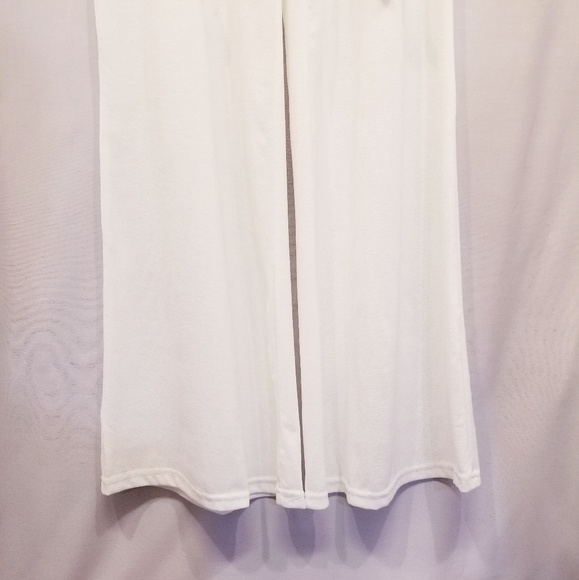 Wide Leg Pants Cozy Chic Lace Up Peplum - Picture 7 of 7